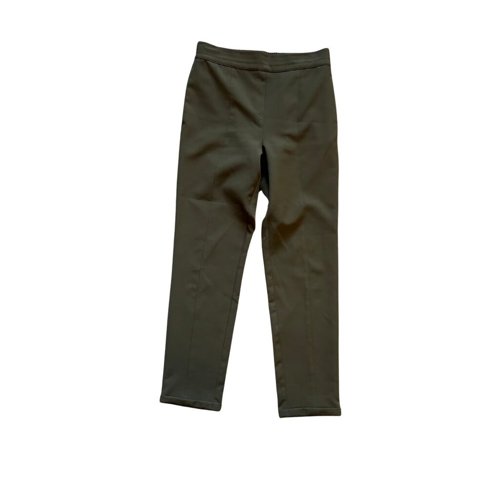 Vince Camuto Pull-On Tapered Pants Olive Green Slim Ankle Trouser S